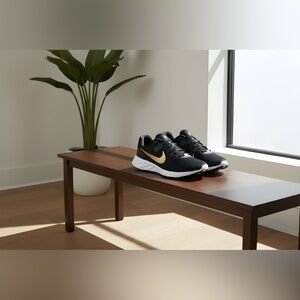 Nike Revolution 6 Next Nature Black Gold Running Shoes